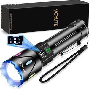 Black Rechargeable Flashlight
